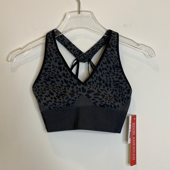 Good American Other - NEW Good American leopard sports bra size 2/3 ♠️